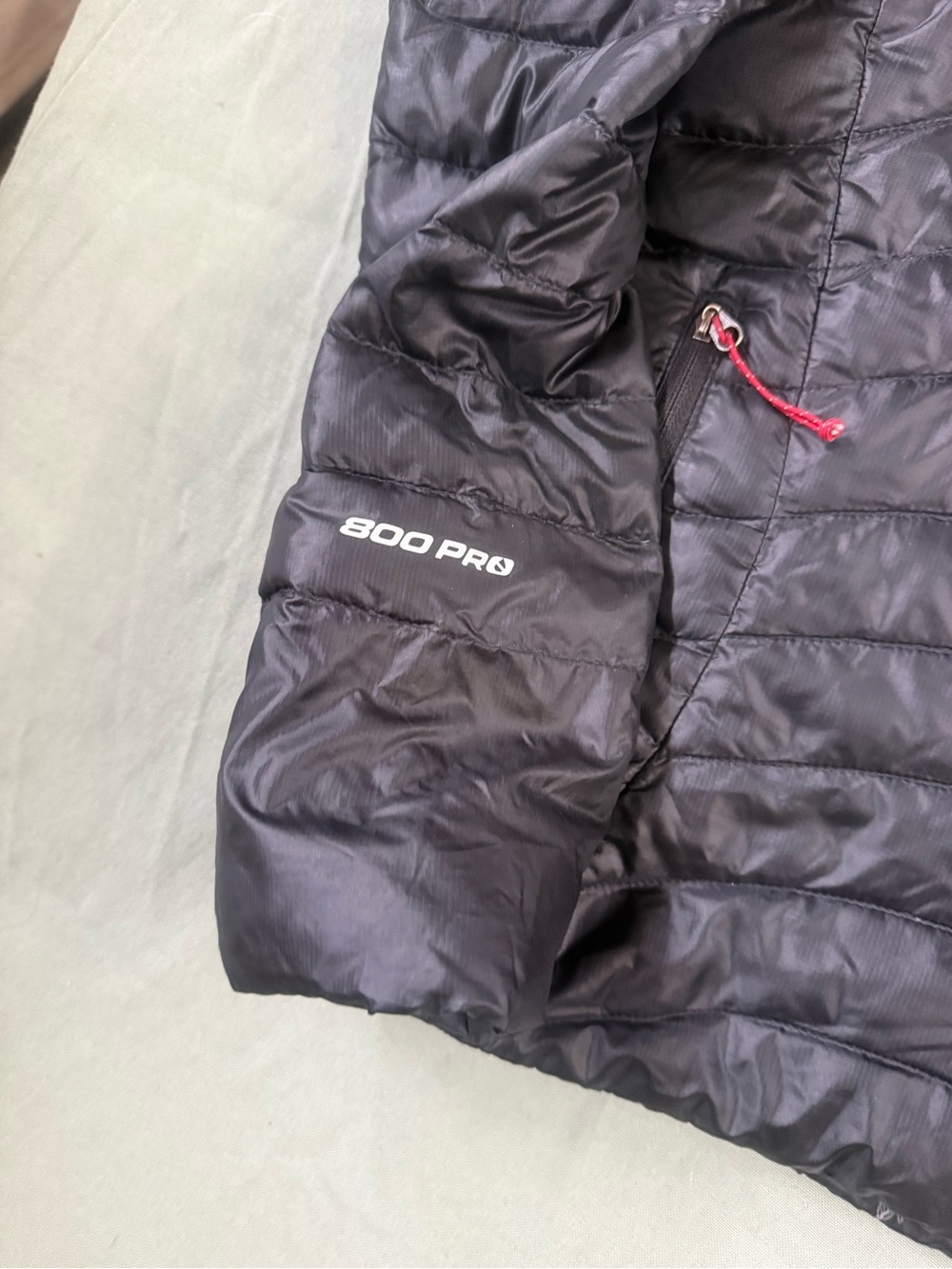 Women's The North Face 800 Pro Lightweight Puffer Jacket Black S Flaw - Picture 3 of 8